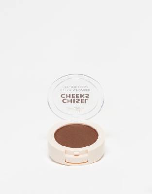 Barry M - Chisel Cheeks Cream & Powder Contour Duo - Konturier-Palette für die Wangen im Farbton Deep-Neutral