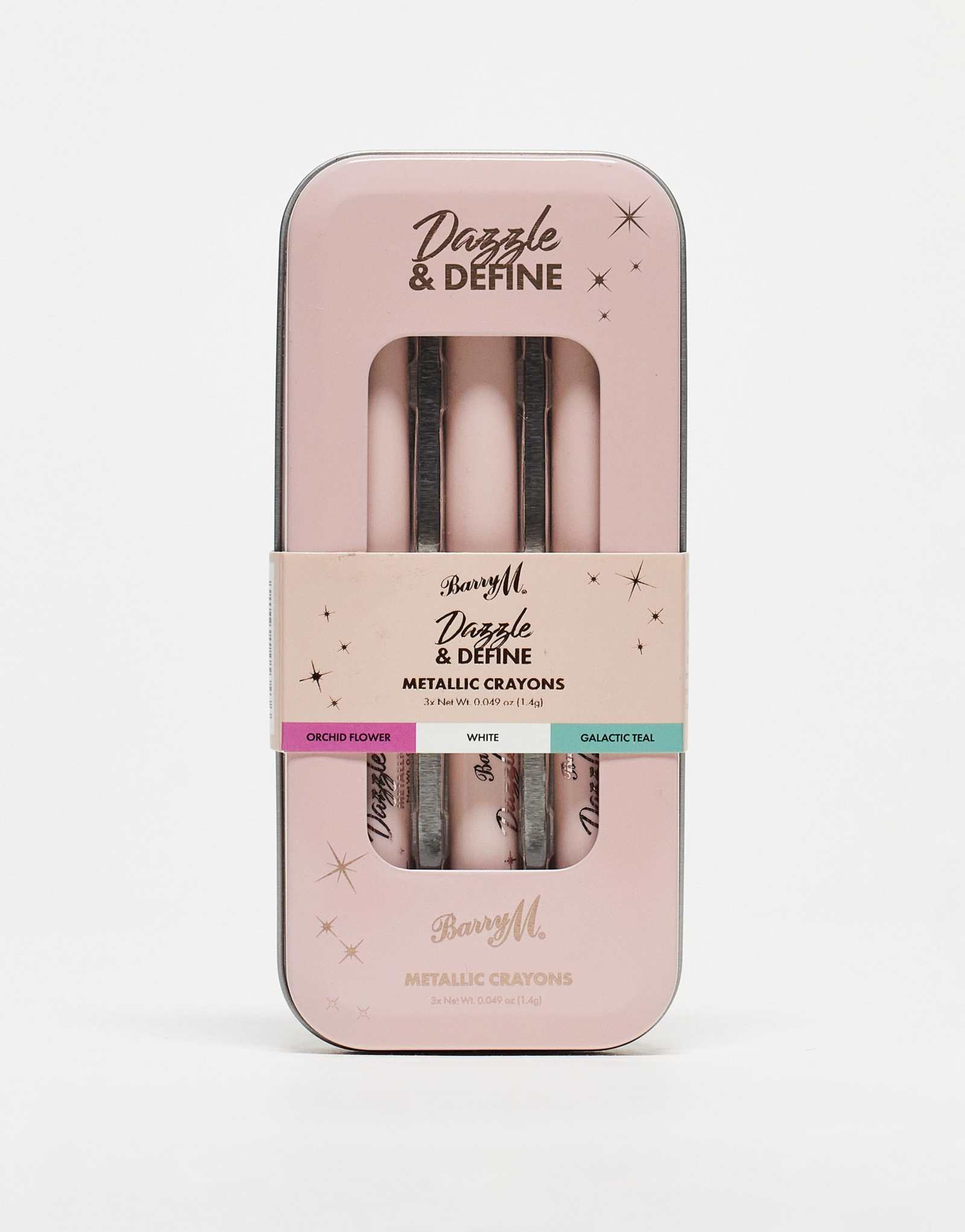 Цветные карандаши Barry M Dazzle &Define Metallic - Яркие металлические карандаши