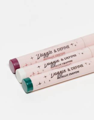 Barry M Dazzle & Define Metallic Crayons - Metallic Brights-multi