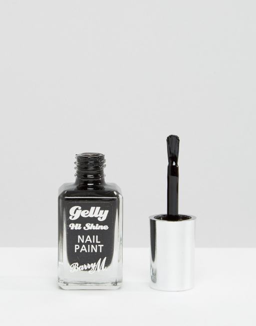 Barry M Gelly Hi-Shine Nail Polish - Black 