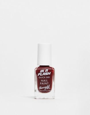 Barry M In A Flash Quick Dry Nail Paint - Maroon Motion