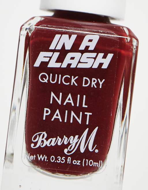 Barry M In A Flash Quick Dry Nail Paint - Maroon Motion, 4 of 4