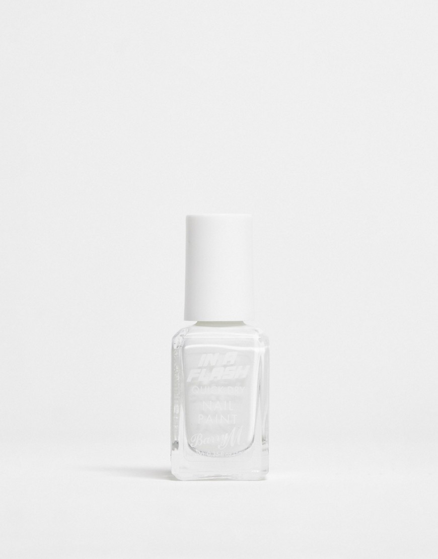 Barry M In A Flash Quick Dry Nail Paint - Whirl White