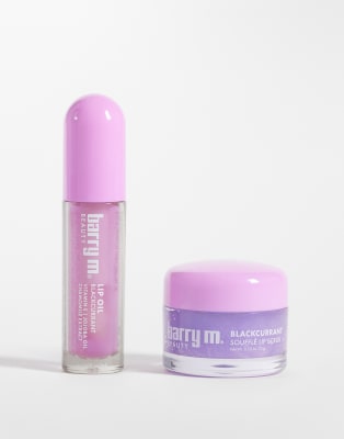 Barry M Juicy Lip Duo Blackcurrant-purple