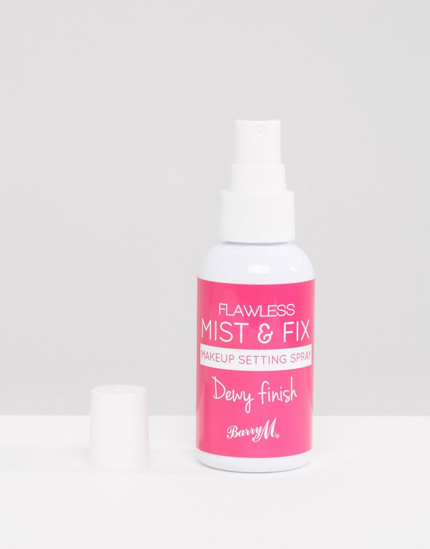 Barry M – Make Mist & Fix Dewy Finish – Fixeringsspray för Smink 50 ml-Ingen färg