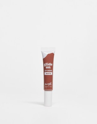 Barry M - Matte Glide On Lip Creme - Matter Lipgloss - Hot Cocoa-Braun