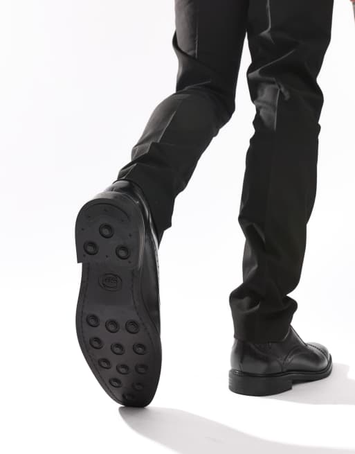 Base London Ascot toe cap oxford shoe in black, 2 of 4