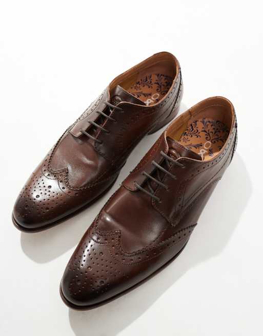 Base London barbera shoe in brown, 2 of 4