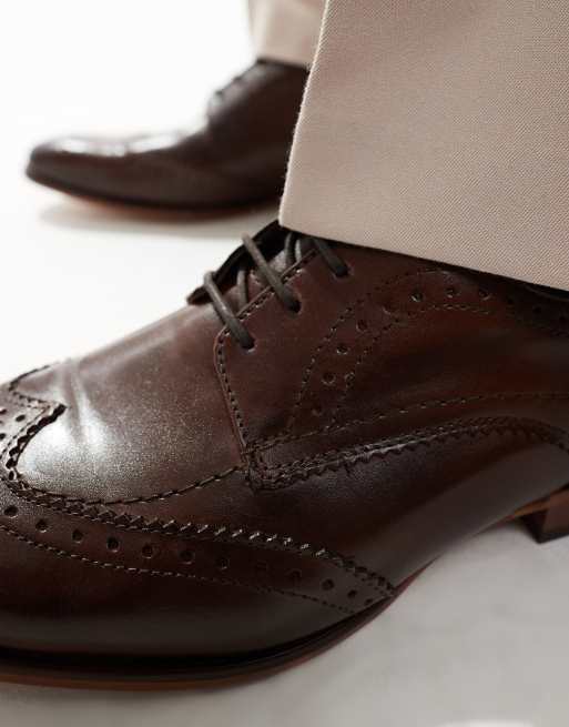 Base London barbera shoe in brown, 3 of 4