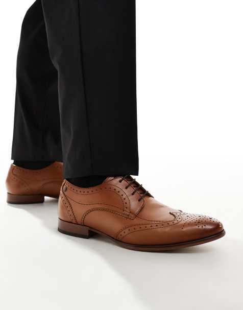 Base London barbera shoe in tan leather - view 1