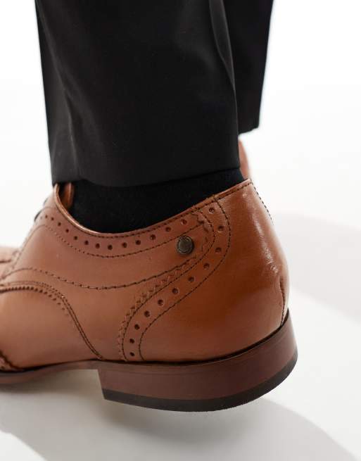 Base London barbera shoe in tan leather, 3 of 4