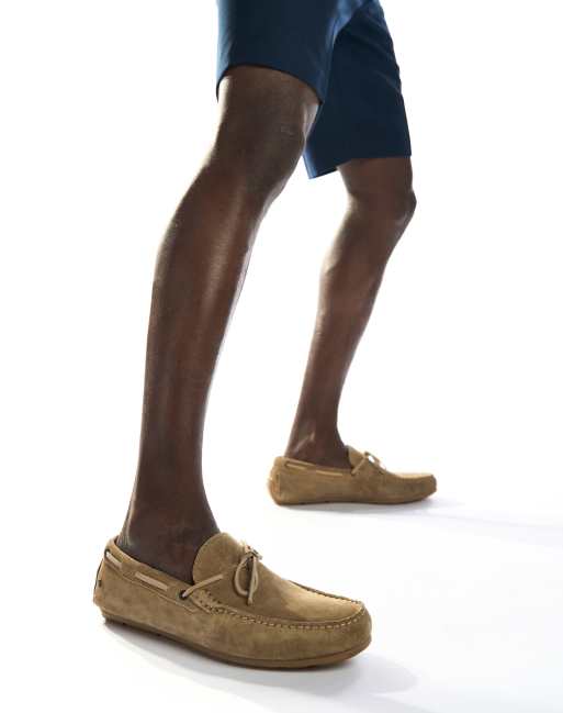 Base London Brooks driver shoe in camel