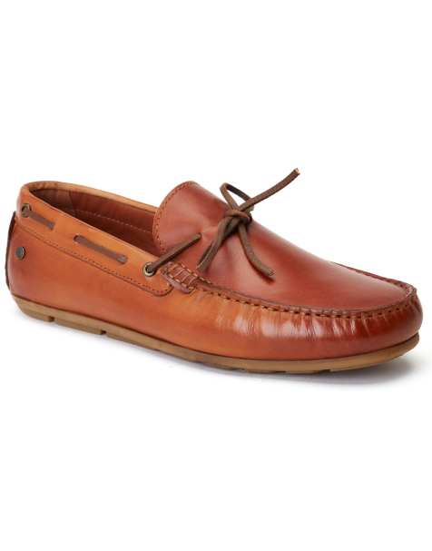 Base London Brooks driver shoe in tan - view 1