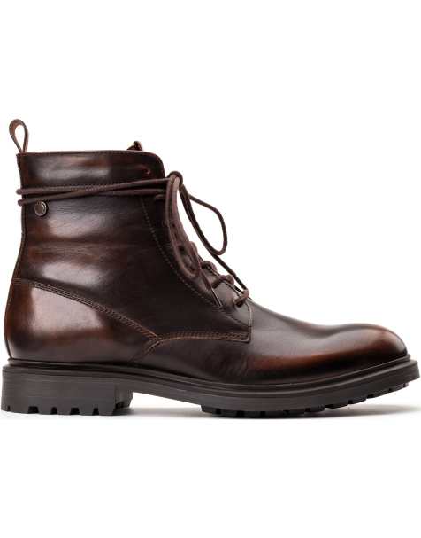 Base London Brunel 7 eyelet boot in brown - view 1