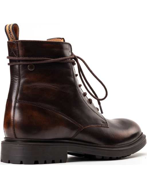 Base London Brunel 7 eyelet boot in brown, 2 of 4