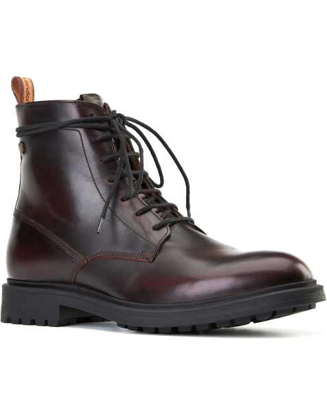 Base London Brunel 7 eyelet boot in wine - view 1