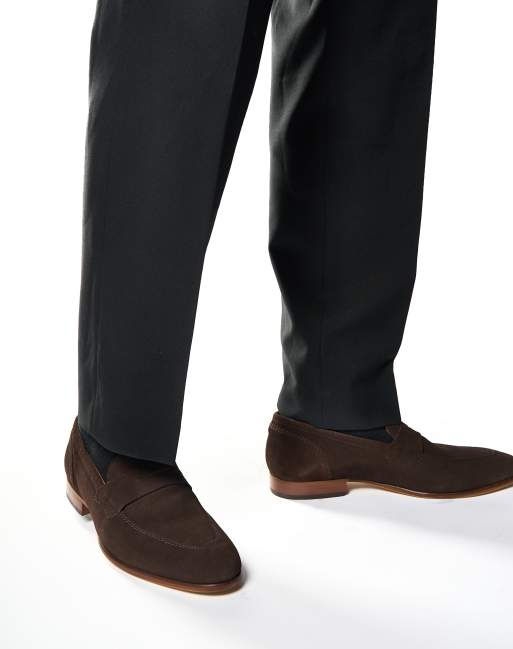Base London Bruno penny loafer in brown