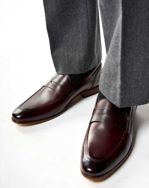 Base London Bruno penny loafer in wine, 2 of 4