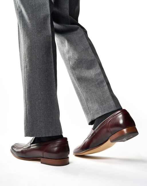 Base London Bruno penny loafer in wine, 4 of 4