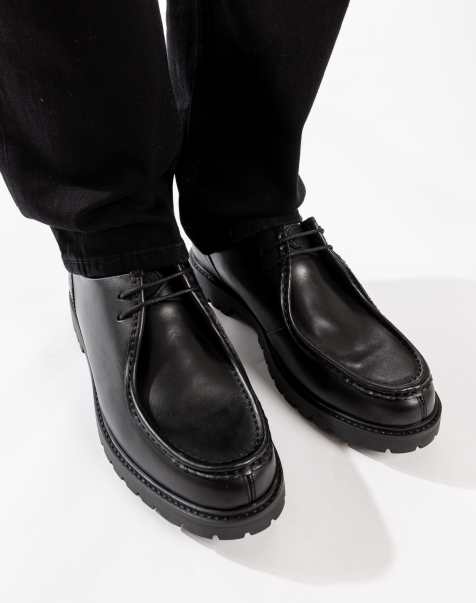 Base London Carbon wallabe in black leather - view 1