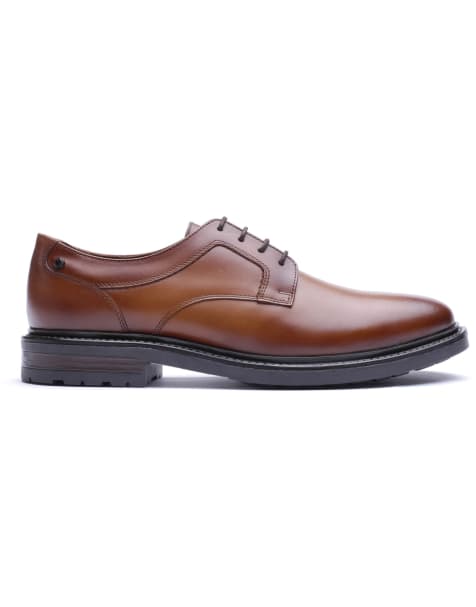 Base London Carter lace up shoe in tan - view 1