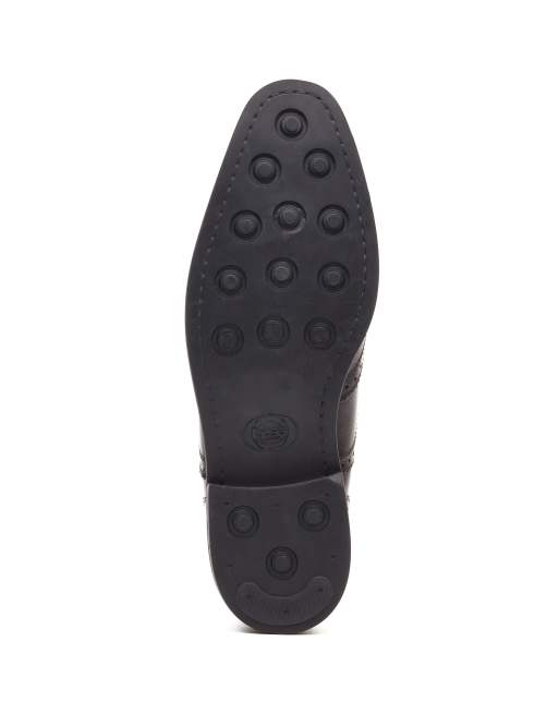 Base London Clarence brougue shoe in black, 4 of 4