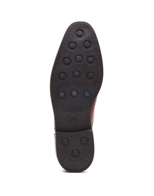 Base London Clarence brougue shoe in tan, 4 of 4