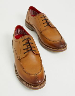 Base London – Constable – Tanfärgad skor med snörning-Guldbrun