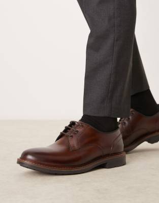 asos Base London Dime derby shoe in brown