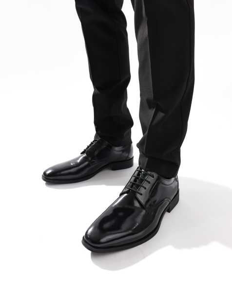 Base London Dome lace up shoe in black - view 1