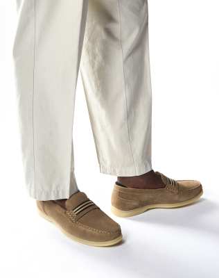  Drum loafer in tan