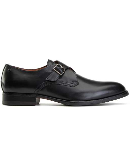 Base London Faraday single monk shoe in black
