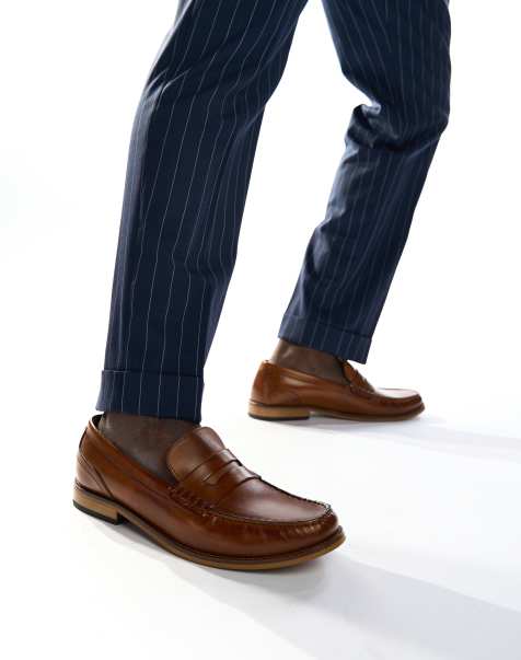 Base London Garfield penny loafer in tan - view 1