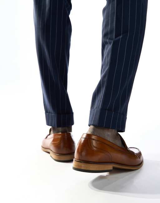 Base London Garfield penny loafer in tan, 2 of 4