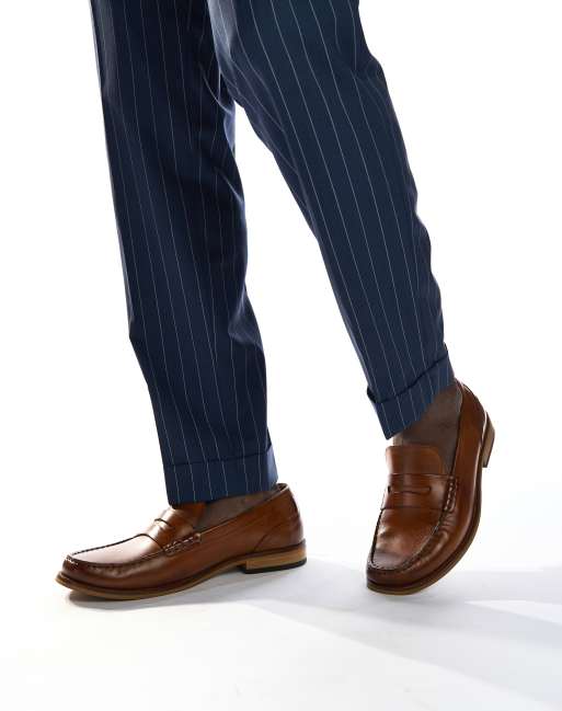 Base London Garfield penny loafer in tan, 3 of 4