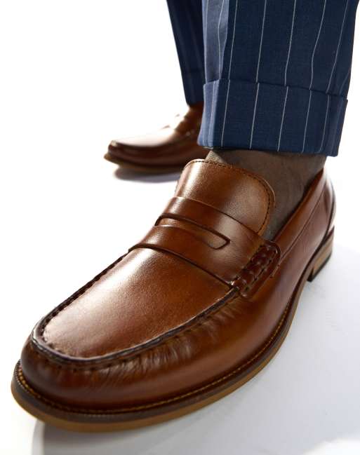Base London Garfield penny loafer in tan, 4 of 4