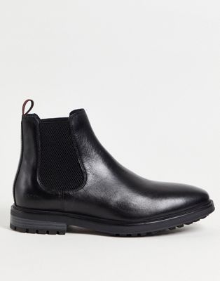 Base London garrison chelsea boots in black leather