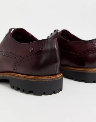 scarpe stringate bordeaux