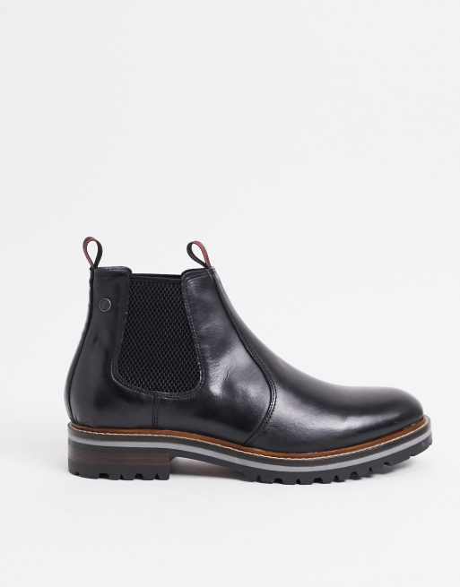 Base London Chelsea boots waxy black | ASOS