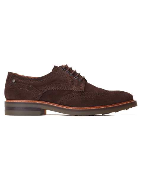 Base London Hatfield brogue shoe in brown - view 1