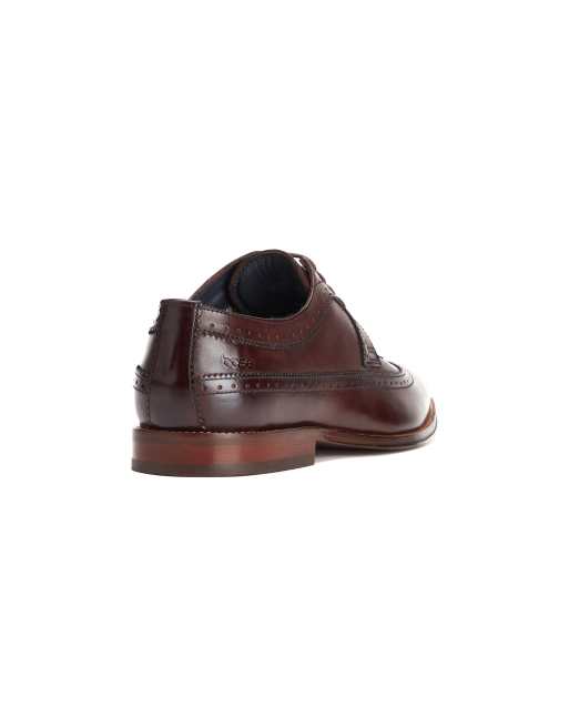 Base London Havisham plain toe derby shoe in brown, 2 of 4