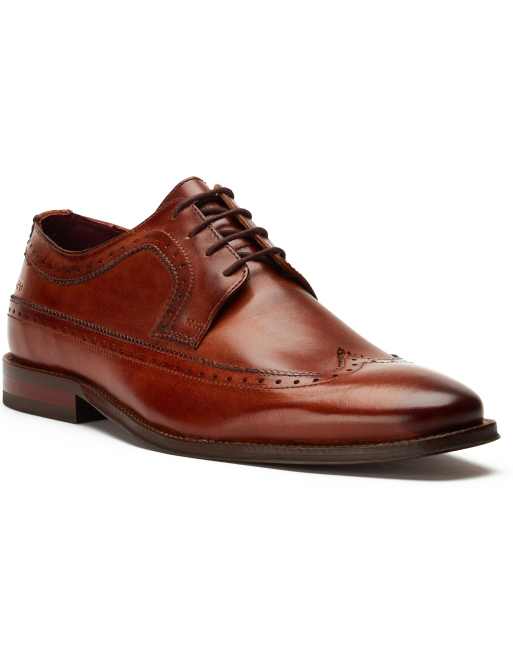Base London Havisham plain toe derby shoe in tan, 4 of 4