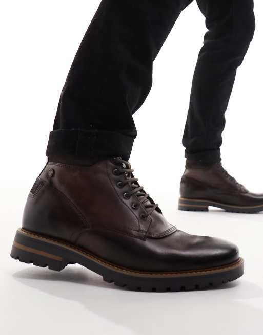 Base London Hawkins Washed Boot in Brown