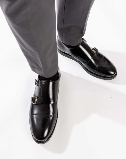 Base London Knight monk shoe in black leather, 4 of 4
