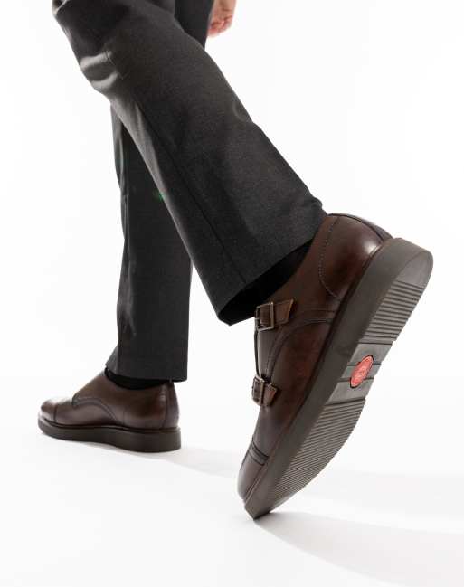 Base London Knight monk shoe in brown leather, 2 of 4
