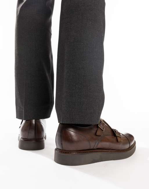 Base London Knight monk shoe in brown leather, 4 of 4