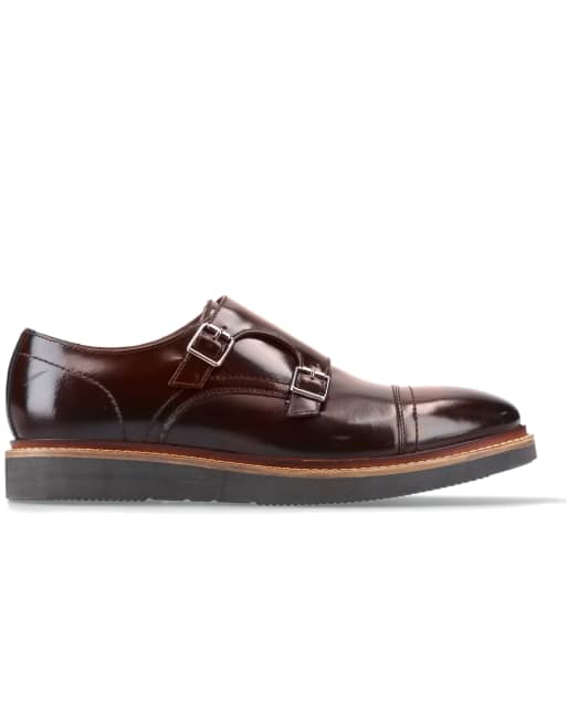 Base London Knight monk shoe in brown