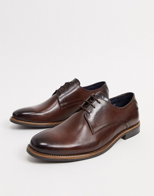 Base London lace up shoes in brown leather