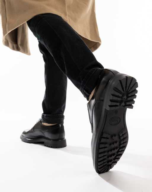 Base London Locke lace up shoe in black leather, 3 of 4