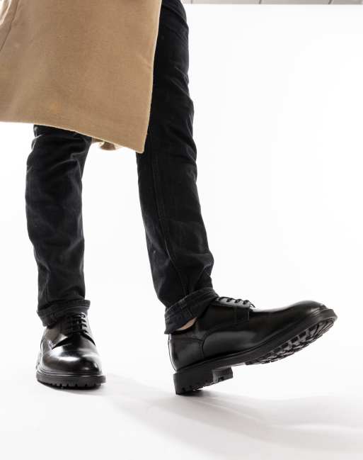 Base London Locke lace up shoe in black leather, 4 of 4